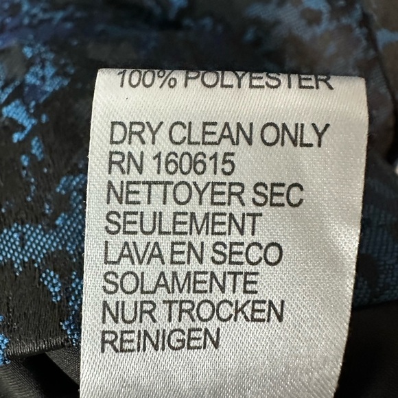 SHANI Jacquard Bow Detail Dress in Blue  Sz: 12 - Picture 5 of 9